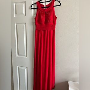 SIGNATURE BY SANGRIA MAXI RED DRESS SIZE 8